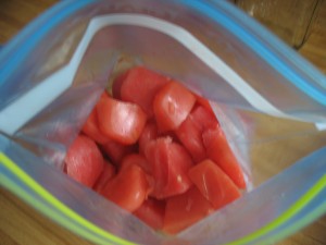 watermelon cubes